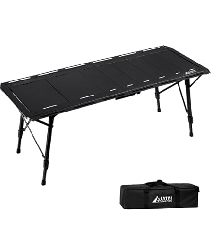 Amazon | Soomloom4.5ユニット昇降式キャンプテーブルELEVOアルミ合金